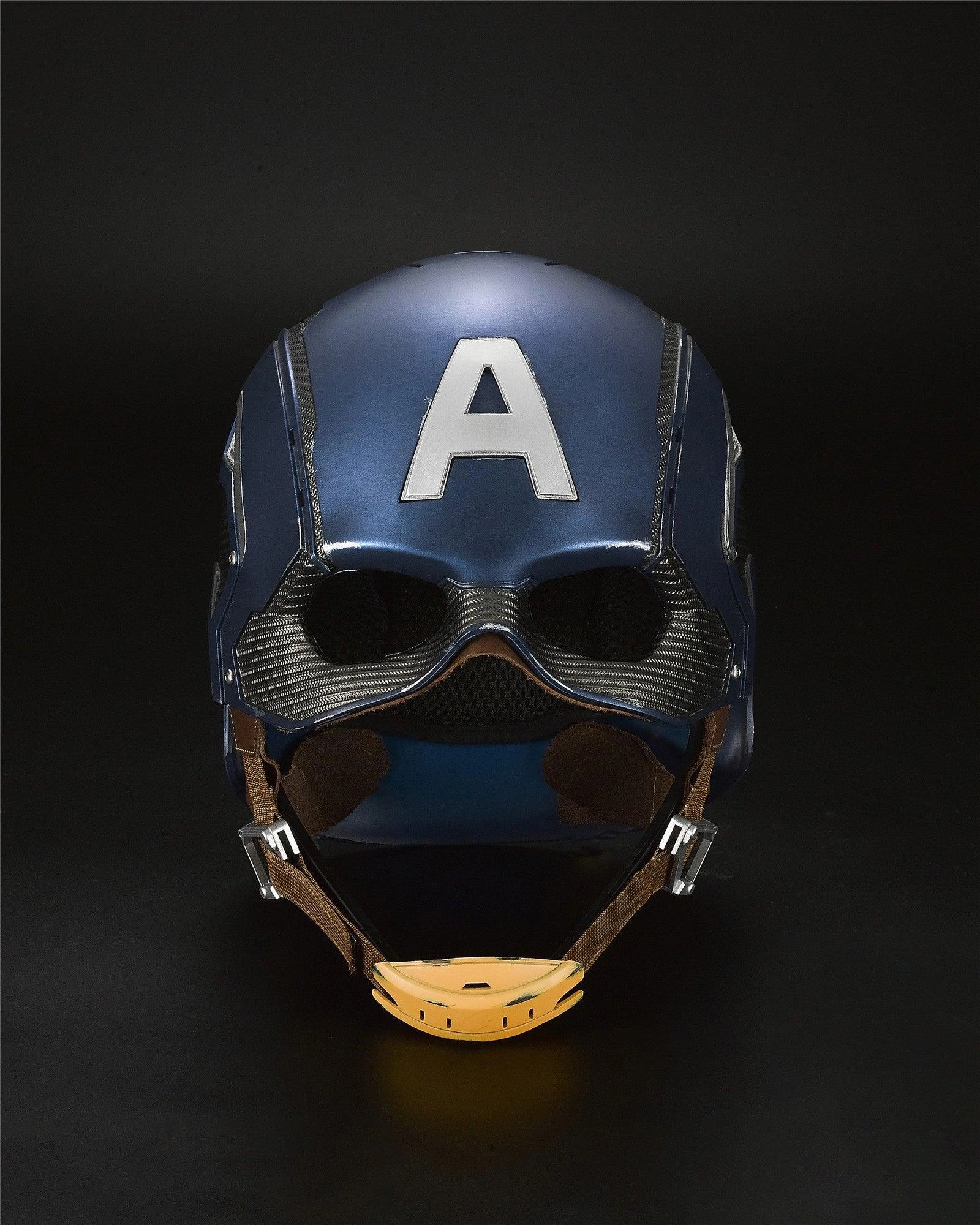 Captain America's Iconic Mask Headpiece with Sound